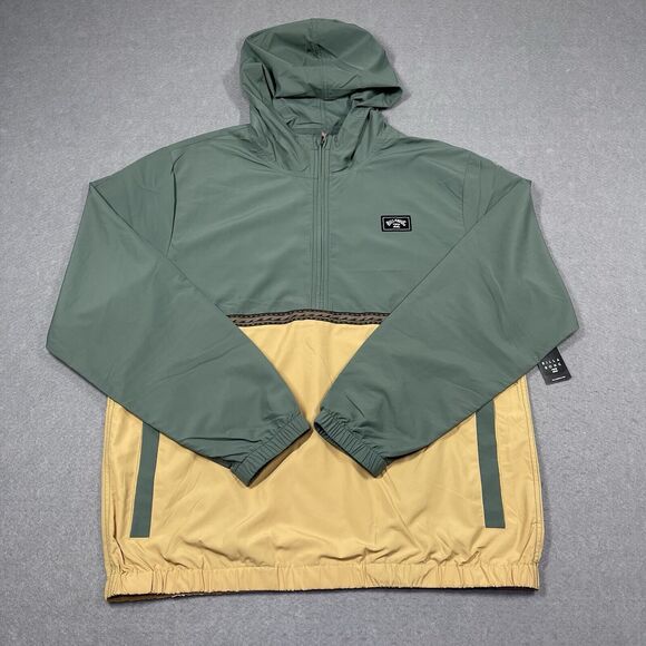 Billabong Jacket Mens Large Rockies Water Repellent Hooded Anorak Windbreaker - Picture 1 of 11